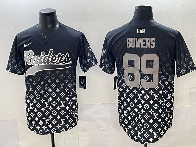 Men 2025 Nike Oakland Raiders 98 Crosby black Limited NFL Jersey 09